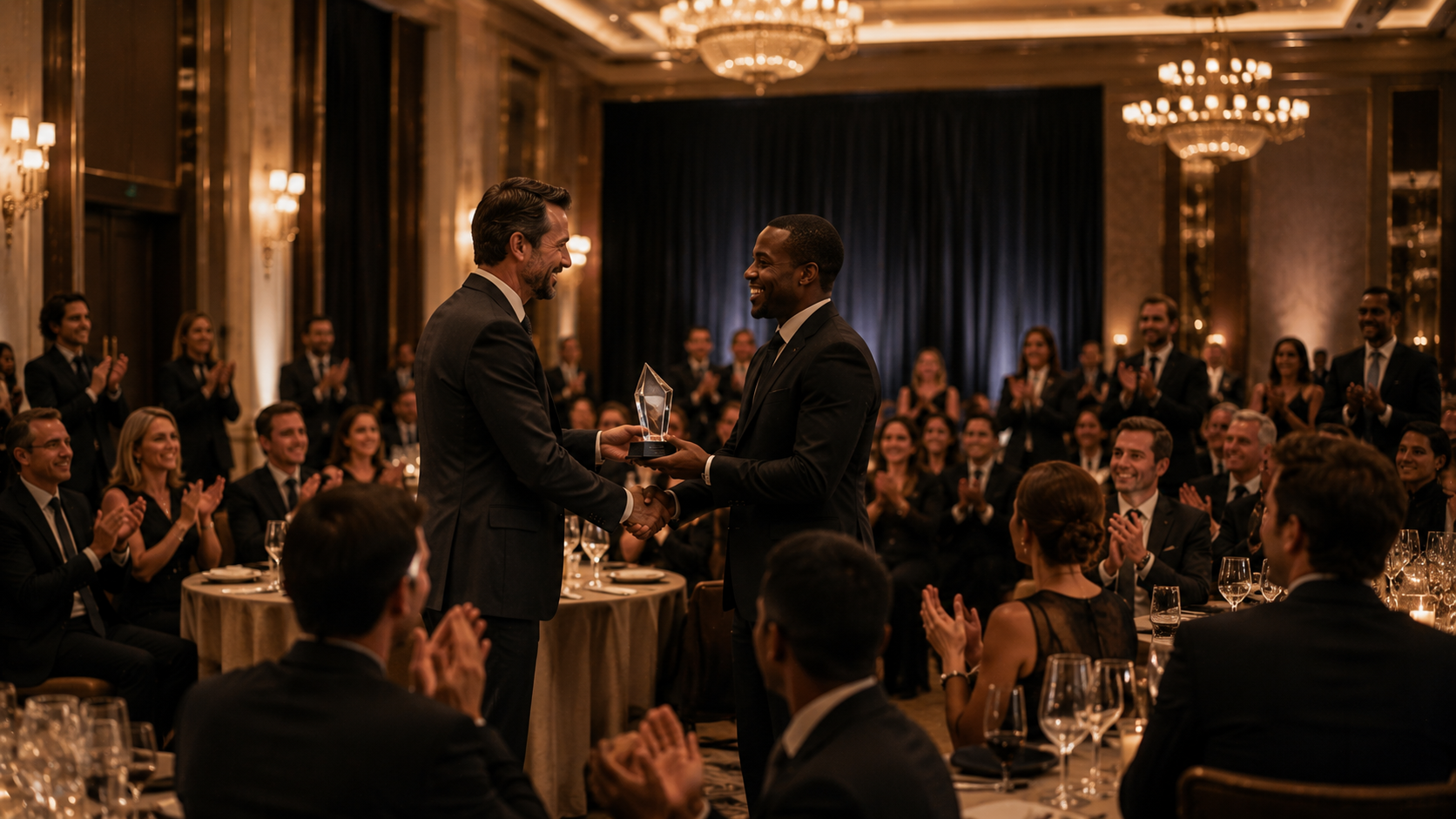 Blackstone partners receiving an international award