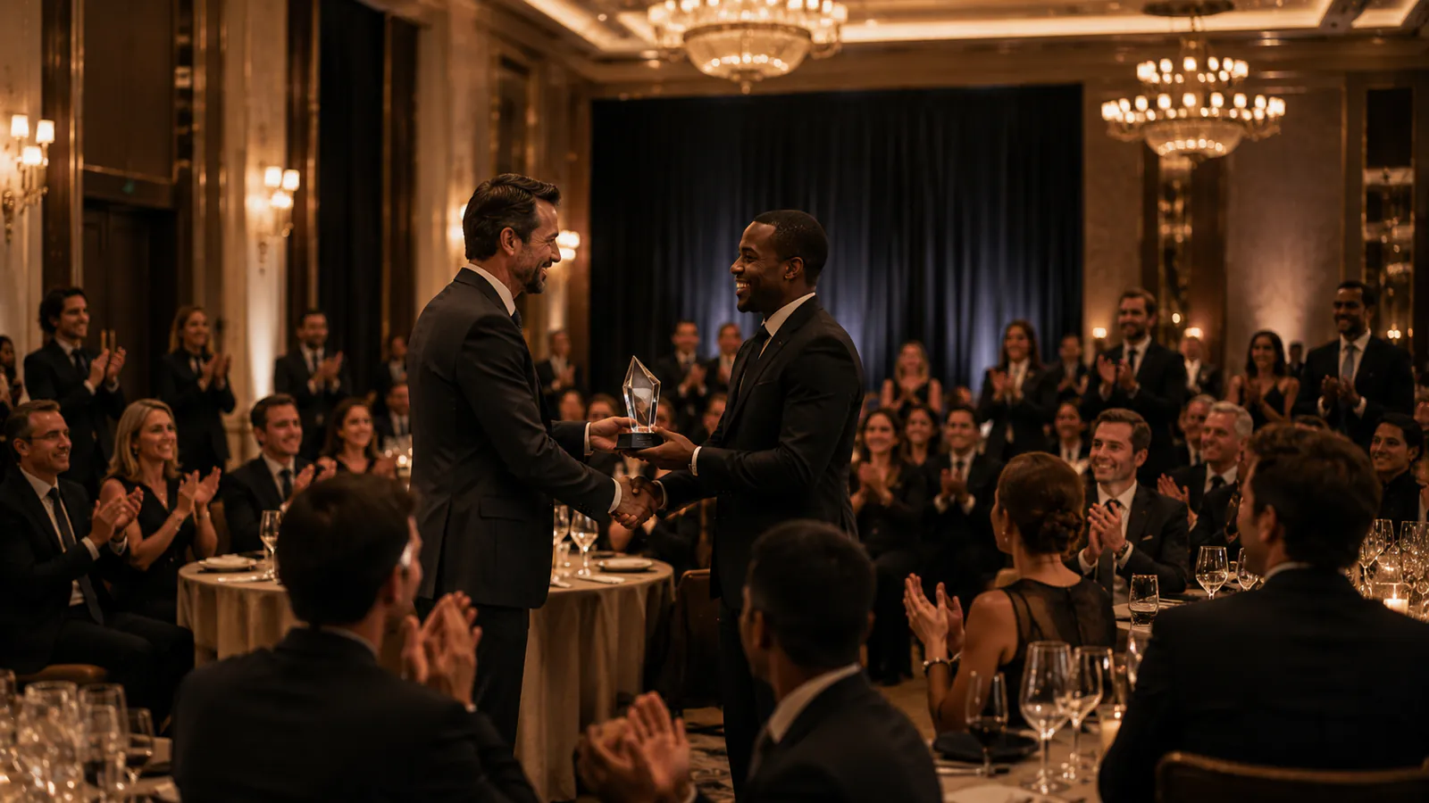 Blackstone partners receiving an international award