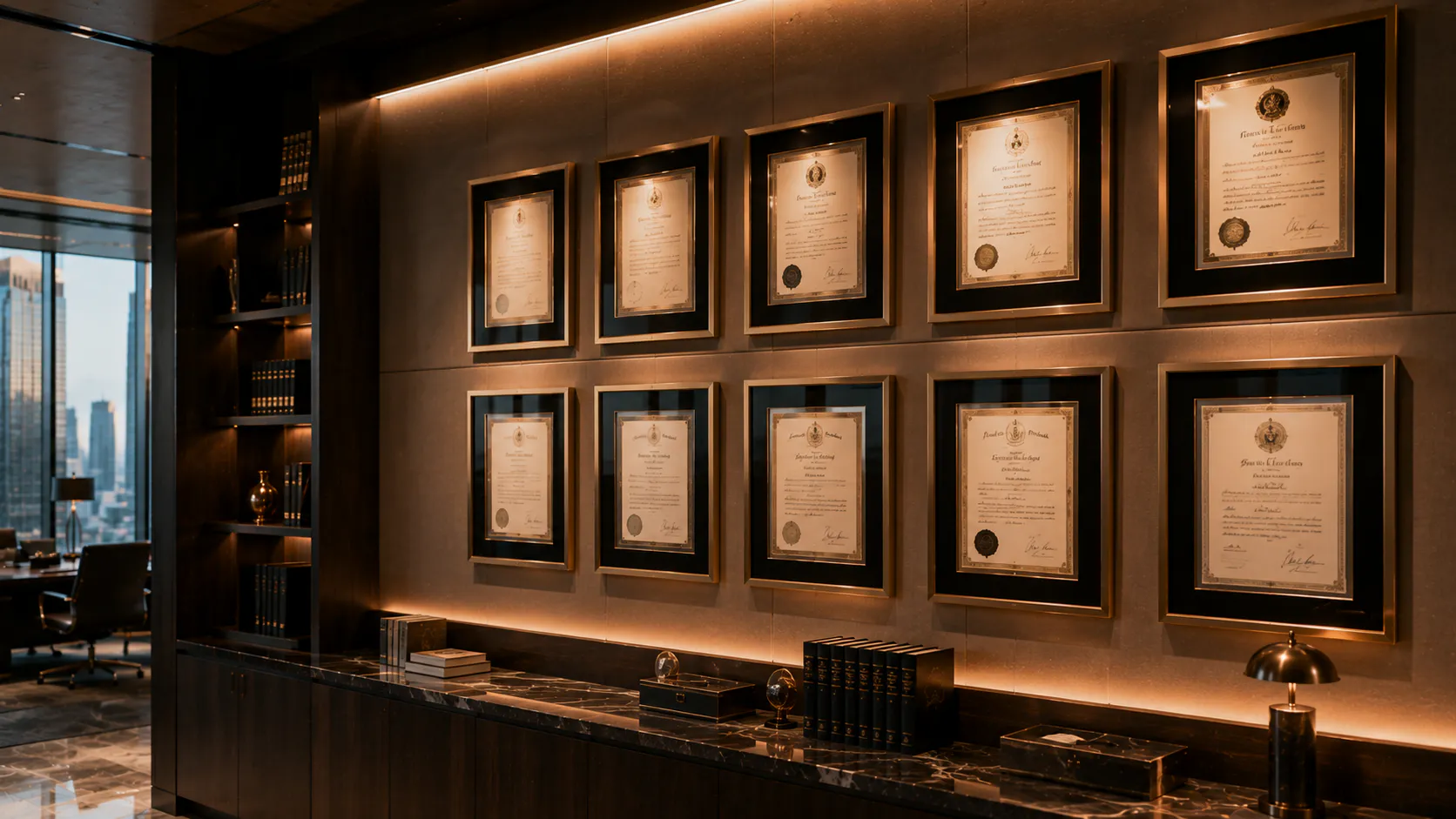 Framed certificates and directory rankings