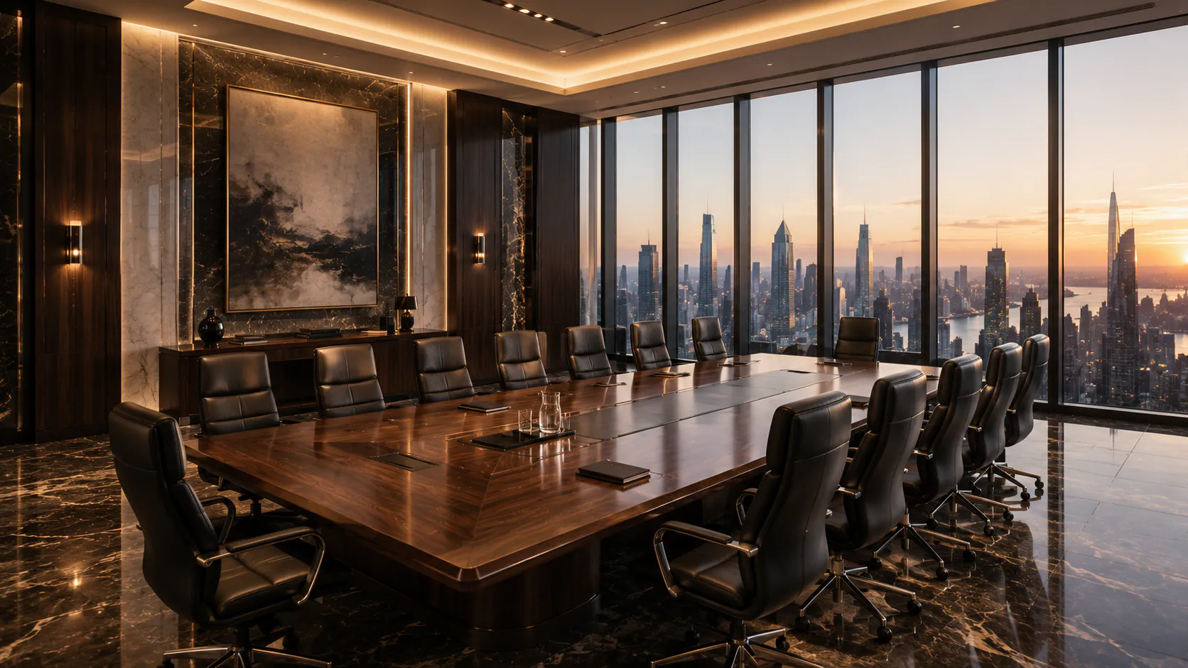 Evening view from the executive floor