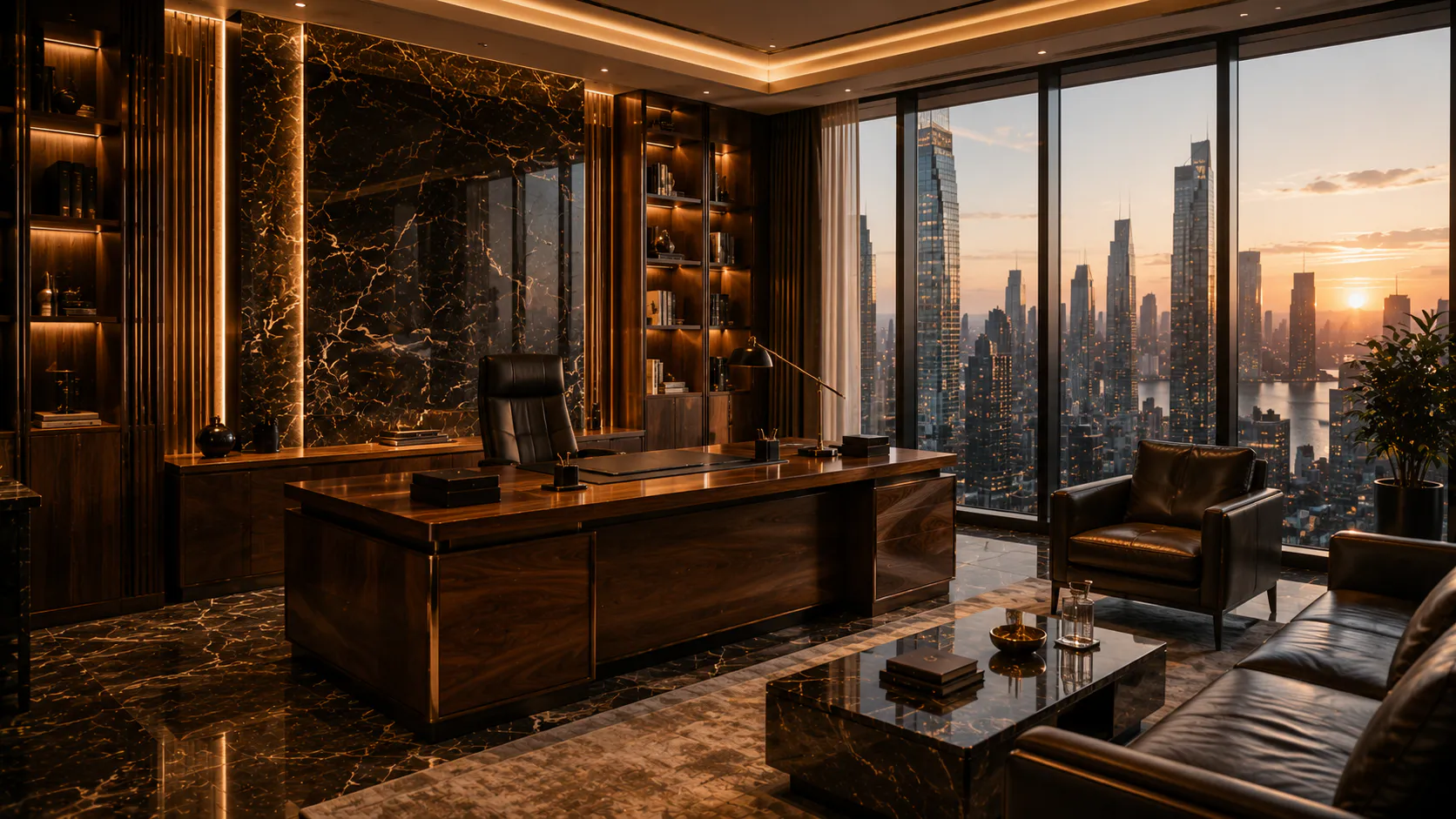 Conference suite prepared for a closing