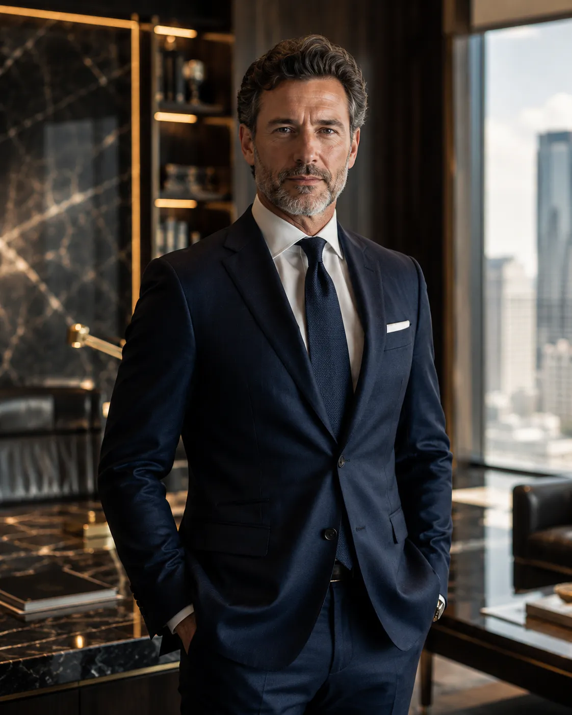 Alexander Black, Managing Partner, in the London boardroom