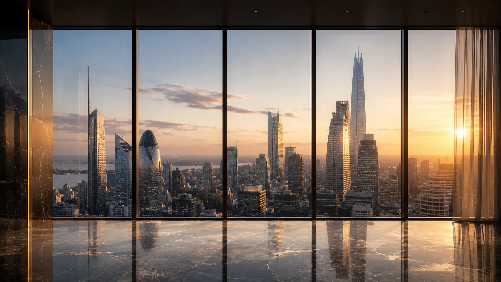 Blackstone offices — evening light over the working floor